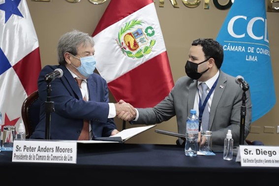Firma de Acuerdo de Cooperación con CCL (Cámara de Comercio de Lima – Perú) El objetivo primordial de este acuerdo es el de fortalecer e incrementar las relaciones económicas entre ambos países.
