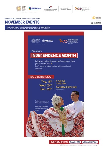 Conmemoración del Bicentenario El día 28 de noviembre se celebrará la Conmemoración del Bicentenario de la Independencia de Panamá de España